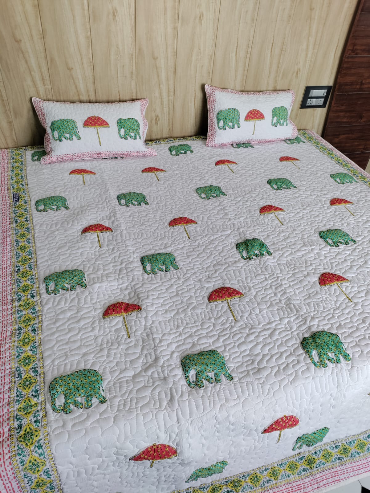 Joy of Jaipur Quilted Bedcover