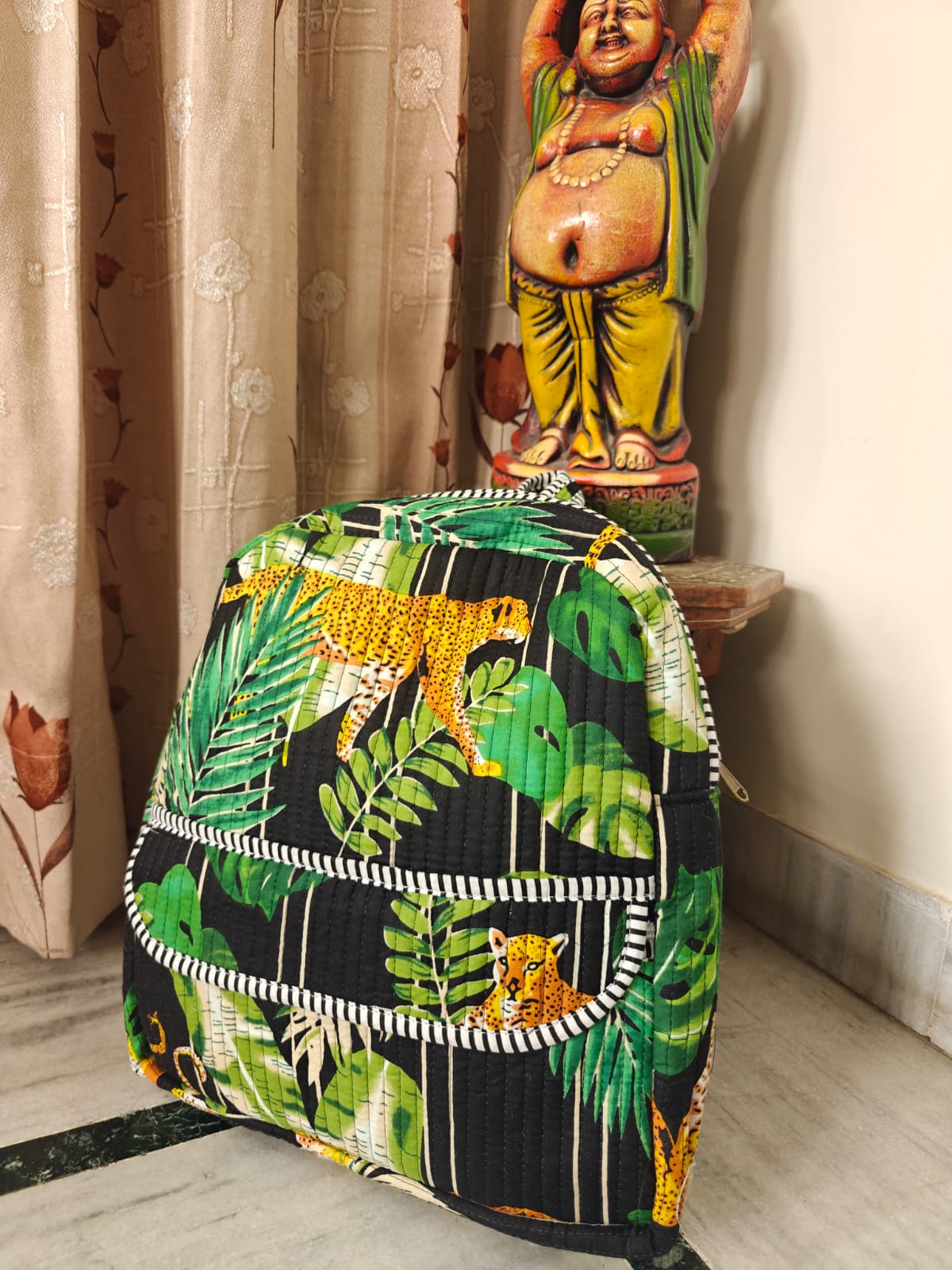 Handcrafted Artisanal Cotton Quilted Backpack