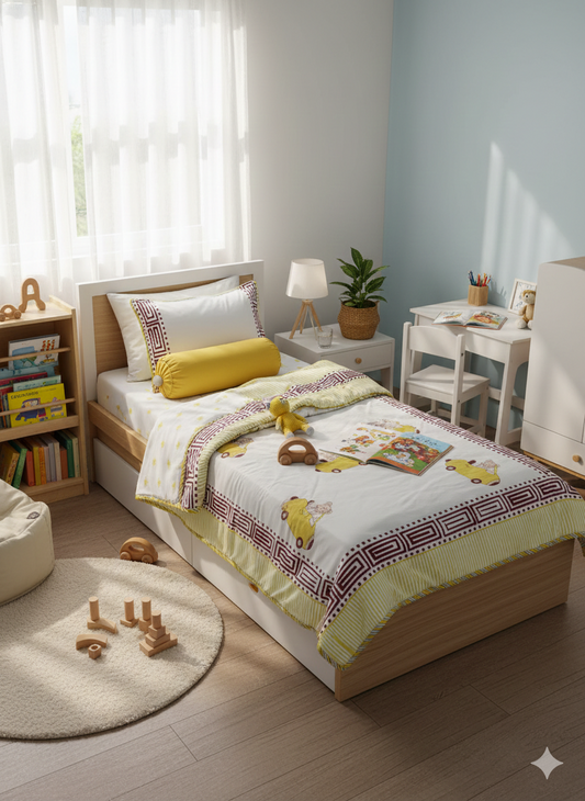 Handblock Printed Pure Mulmul Single Reversible Dohar – 60x90 Inch