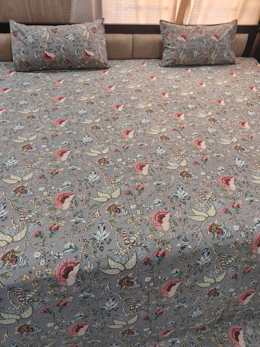 Anokhi Floral Collection Double Bedsheet