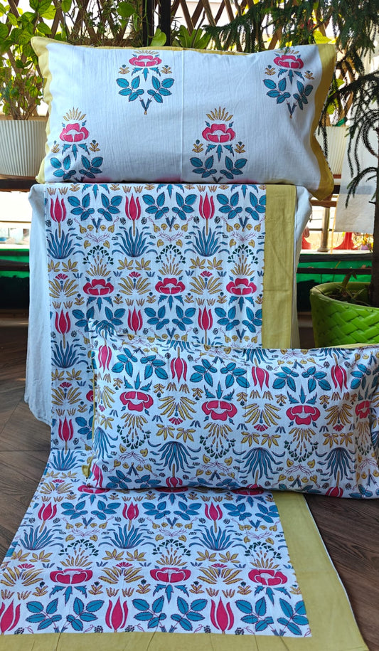 Golden Meadow King Bedsheet