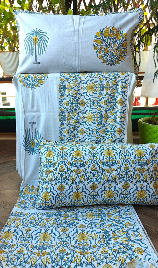 Sunshine Tulip King Bedsheet