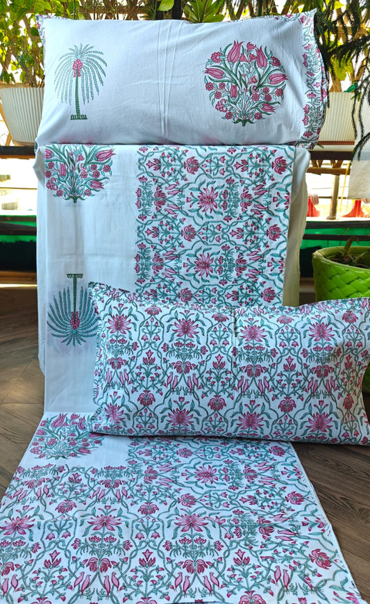 Sunshine Marigold King Bedsheet